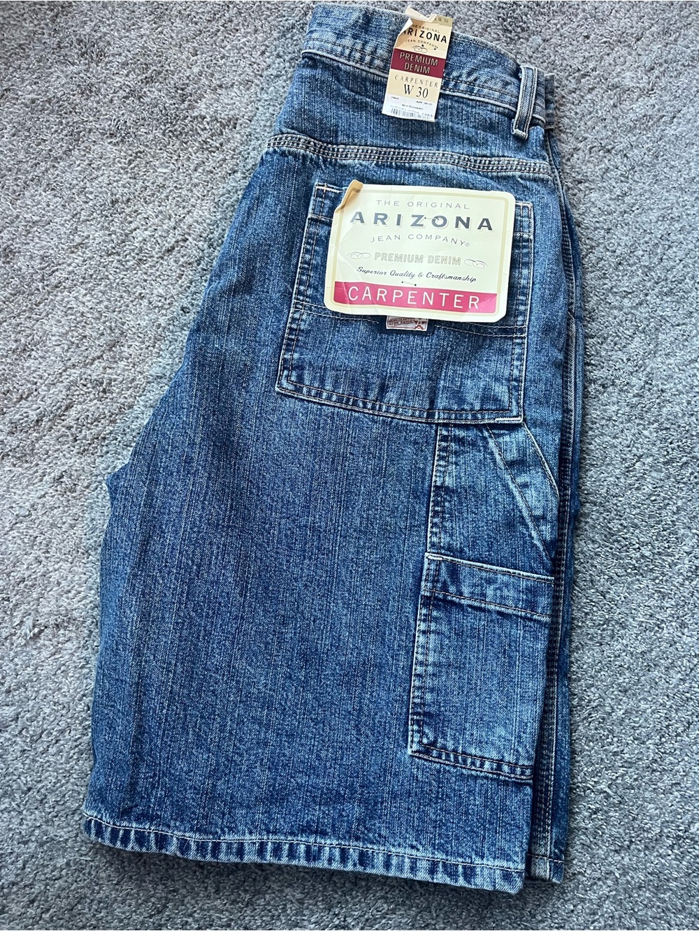 Arizona Jean Company Blue Carpenter Denim Shorts